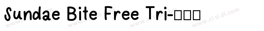 Sundae Bite Free Tri字体转换